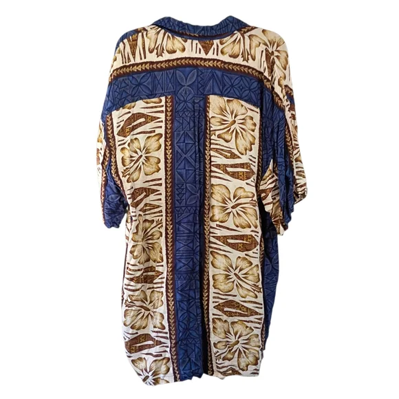 VTG KosiBali Collection Men's XL Lightweight Hawaiian Floral Pattern Summer Top - Picture 3 of 8